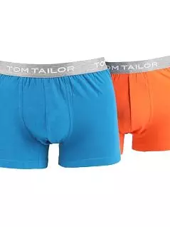 Набор облегающих боксеров на комфортной посадке (2шт) (синие, оранжевые) Tom Tailor RT70249/6061-99-8