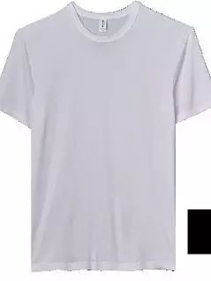Шелковистая трикотажная футболка с круглым вырезом белого цвета Cito FM-331-700-331
