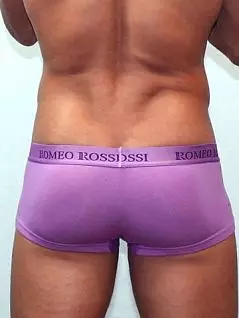 Светлые мужские мини трусы хипсы фиолетового цвета Romeo Rossi Heaps R5001-6