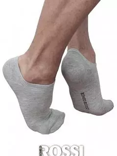 Мужские ультракороткие носки серого цвета Romeo Rossi R00709