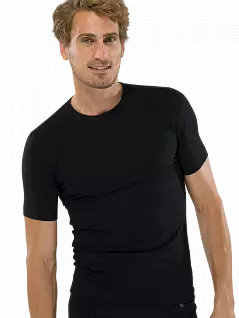 Модная мужская футболка черного цвета SCHIESSER 205430шис Черный