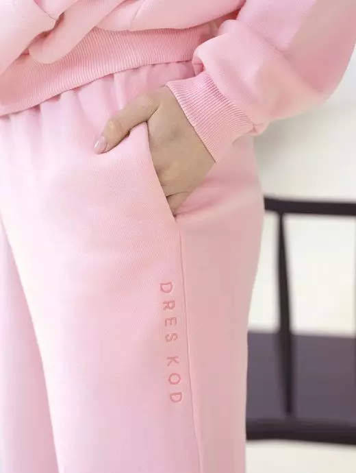 Женские брюки в спортивном стиле Dreskod VODreskod_Spodnie dresowe DK02 22 Spring Розовый