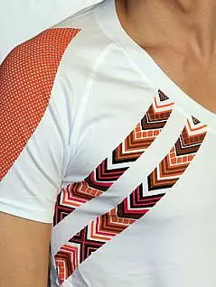 Мужская белая спортивная футболка с оранжевым принтом Doreanse Mexican Style 2575c28 распродажа