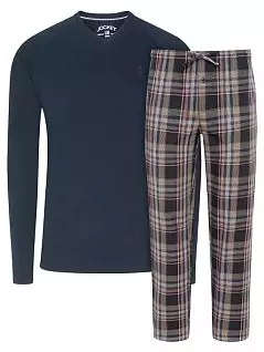 Пижама (лонгслив и брюки в клетку с гульфиком на пуговице) многоцветного цвета JOCKEY 500205c481