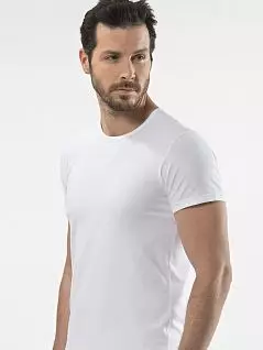 Белоснежная футболка с круглым вырезом LT1305 Cacharel белый
