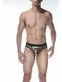 Эффектные стринги из золотистой ткани Don Moris RTDM102148