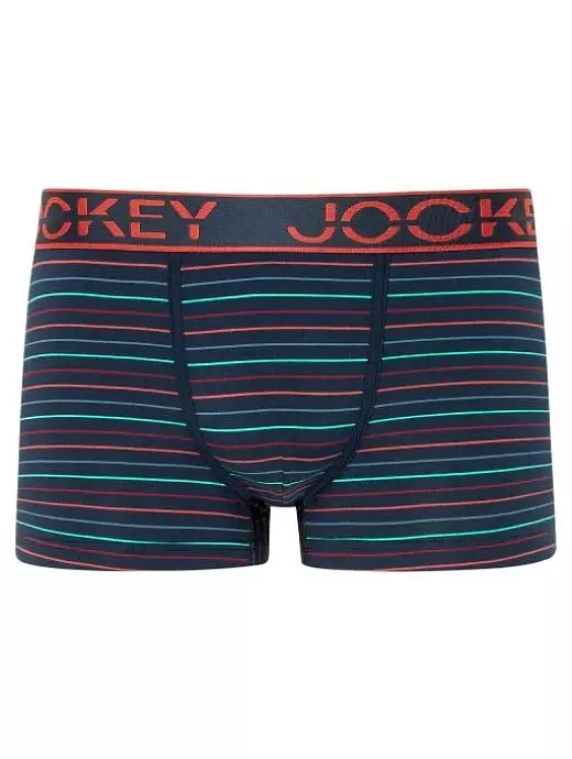 Полосатые боксеры анатомического кроя синего цвета Jockey 1915241cB90 Полосатые боксеры анатомического кроя синего цвета Jockey 1915241cB90