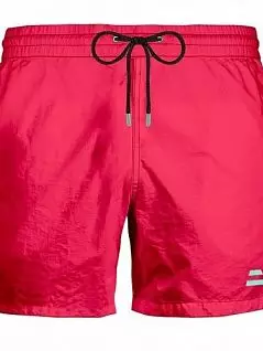 Яркие шорты с боковыми и задним карманами кораллового цвета Allen Cox 078401ccorallo