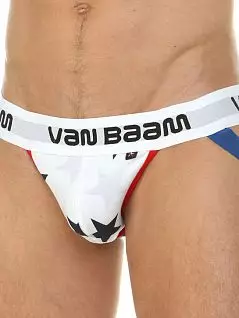 Модные джоки на широкой резинке с логотипом белого цвета Van Baam RT39817