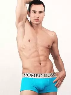 Боксеры мужские из хлопка бирюзового цвета ROMEO ROSSI R00010 распродажа