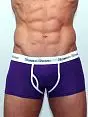 Удобные мужские трусы хипсы с модным гульфиком фиолетового цвета Romeo Rossi Heaps R365-5 распродажа