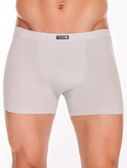 Однотонные мужские трусы боксеры светло-серого цвета Torro LFTMXL3102 M.L.GREY Однотонные мужские трусы боксеры светло-серого цвета Torro LFTMXL3102 M.L.GREY