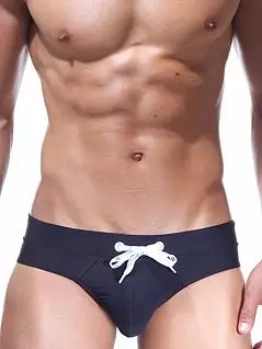 Эластичные мужские плавки-мини чёрного цвета Oboy Summer Boys 6350c01