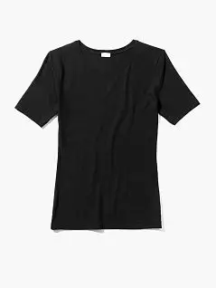 Гладкая футболка ​​из микромодала и небольшого количества эластана черного цвета Zimmerli 7003450c86