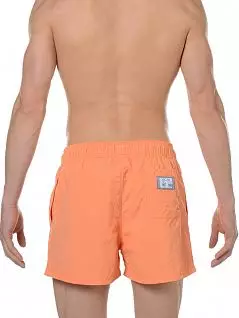 Пляжные шорты на эластичной поддерживающей сеточке внутри абрикосового синего цвета HOM 07470c16