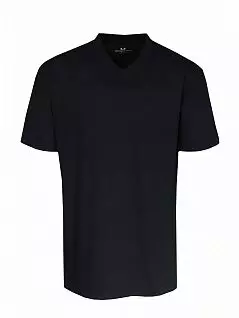 Набор повседневных футболок с V-образным вырезом (2шт) FG741275/S-3XL Черный/Черный