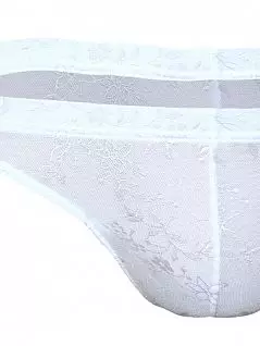 Кружевные трусики-слипы на вшивной тонкой резинке белого цвета Doreanse 1307c02