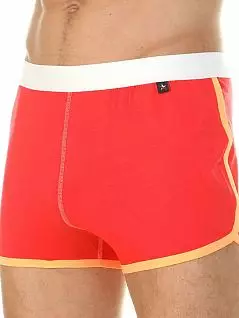 Яркие шорты из хлопка и эластана красного цвета Van Baam RT39843