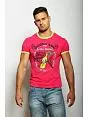 Современная мужская футболка с принтом розового цвета Epatage RT1206113m-EP