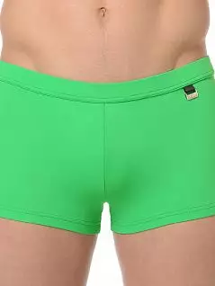 Классические зеленые мужские пляжные плавки-хипсы с эффектом защиты от ультрафиолетовых лучей HOM Marina 07062cKB