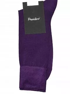 Нежные носки на широкой мягкой резинке фиолетового цвета President 920c128