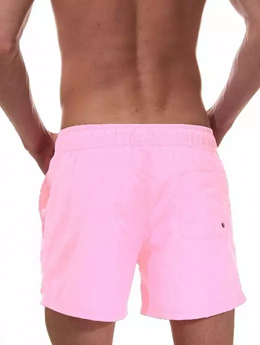 Пляжные шорты с мягкой поддерживающей вставкой внутри светло розового цвета HOM 07120cP5