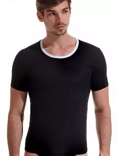 Комфортная футболка с круглой горловиной Jolidon DTФм264бл Black