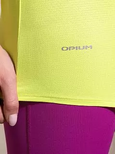 Женская майка-туника из спортивной коллекции с ассимитричным кроем Opium VOOpium_MF-135 Салатовый Желто-зеленый