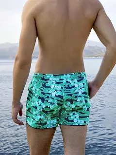 Укороченные пляжные шорты в спортивном стиле с цветным принтом Doreanse 3837c99