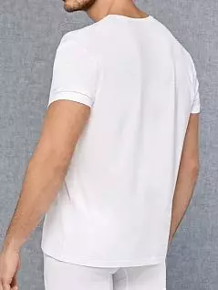 Классическая мужская футболка из микромодала белого цвета Doreanse 2865c02
