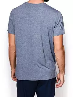 Эластичная футболка из ультратонкого шелковистого трикотажа меланжевого оттенка Derek Rose 3048-MARLc001ANT