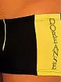 Спортивные мужские трусы хипсы Doreanse черные с жетыми вставками Fitness Collection 1599c01
