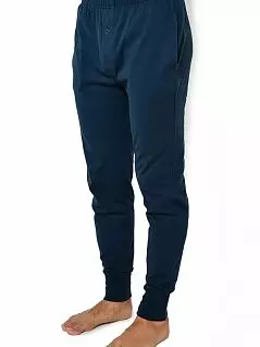Хлопковый комплект (лонгслив в полоску и брюки с гульфиком на пуговице) синего цвета JOCKEY 500008cM07) синего цвета Jockey 500008c498