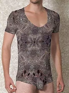 Мужская коричневая футболка с узором Doreanse Ottoman Ornaments 2830c88 распродажа