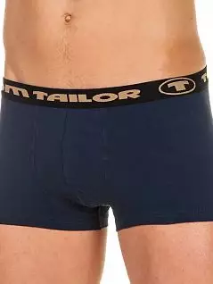 Хлопковые хипсы на резинке с логотипом темно-синего цвета Tom Tailor RT630