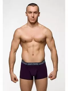Хлопковые мужские трусы боксеры фиолетового цвета с анатомическим мешочком Daitres BCS-01-001-D, ФИОЛЕТ