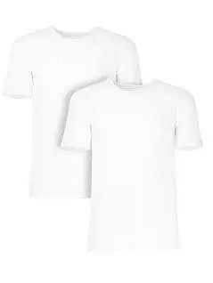 Набор мужских футболок с круглым вырезом белого цвета (2шт) BALDESSARINI RT90005/6061 110