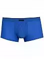 Синие мужские трусы-шорты из ультратонкой эластичной ткани в полоску Bruno Banani 22021512бруно Синий