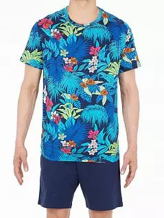 Мужская футболка с принтом из ярких цветов HOM 40c1436cM023