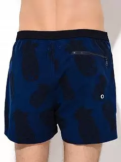 Пляжные шорты с оригинальным принтом "ананасы" синего цвета Jockey 65742c458