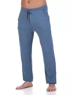 Гладкий домашний комплект (футболка на планке и штаны на комфортной посадке) голубого цвета BALDESSARINI RT95015/4006 820