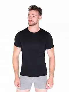 Шелковистая футболка из дышащей ткани LTOZ1902-A Oztas черный