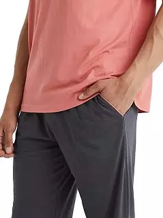 Пижама из модала из футболки с коротким рукавом и брюк прямого кроя LTBS40011 BlackSpade коралловый