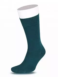 Носки из нити кореспун с усиленной пяткой LT26001-1 MUDOMAY зеленый (набор из 3х штук)