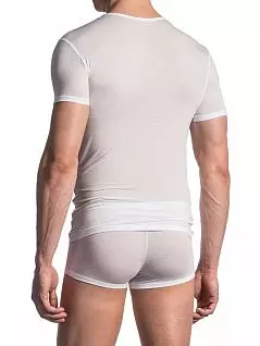 Приталенная модель футболки из модала Олаф Бенц 107524премиум Белый 1000
