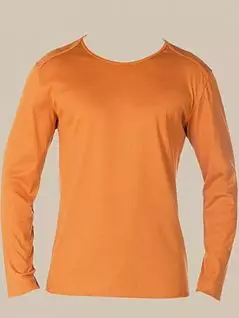 Свободного кроя футболка светло-оранжевого цвета HOM 04253cA5