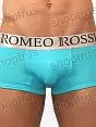 Мужские современные боксеры цвета бирюзы-голубой ROMEO ROSSI R00018 распродажа