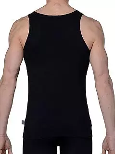 Мягкая мужская майка чёрного цвета HOM First Cotton 03254cK9 распродажа