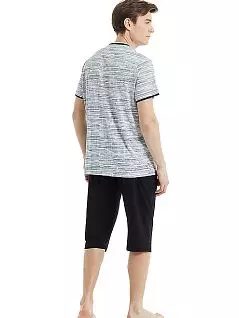 Комплект из футболки с коротким рукавом и бридж LTBS30823 BlackSpade белый с черным