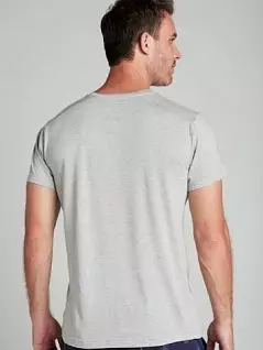 Стильная футболка с фирменным принтом серого цвета JOCKEY 500747HcM64